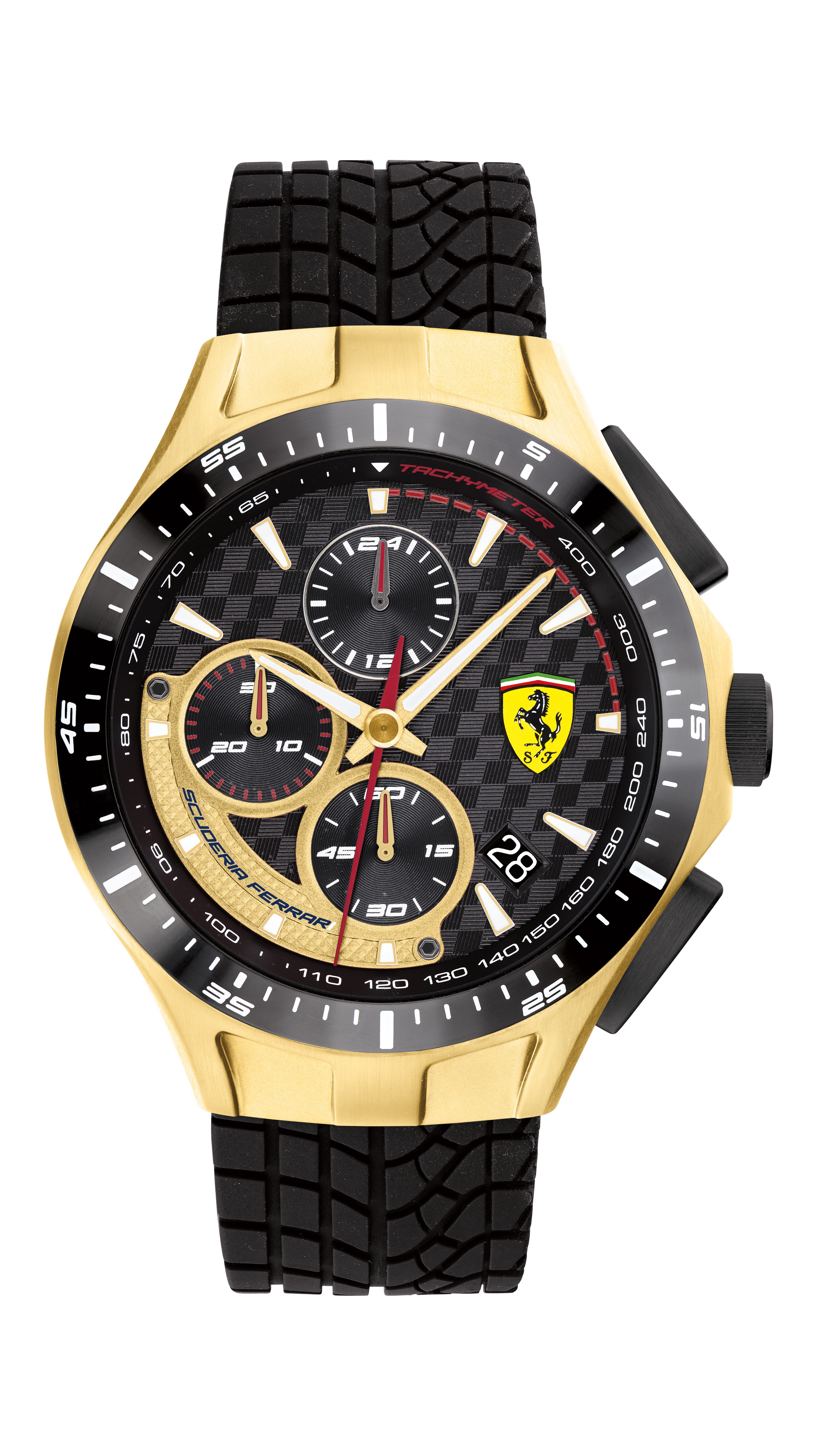 Scuderia Ferrari 法拉利 賽車急速計時手錶-44mm (08307004)
