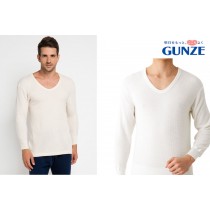 GUNZE郡是日本製混羊毛男衛衣M.L